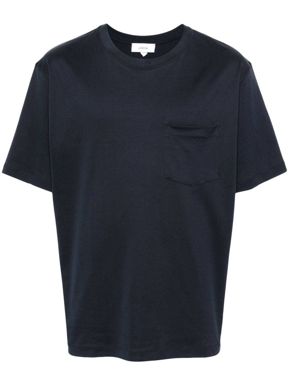 Men T-Shirts Maison-Kitsune Lardini patch-pocket Cotton T-shirt Blue