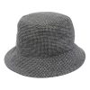 Lardini check-pattern wide-brim Bucket Hat Black Maison-Kitsune Men Hats