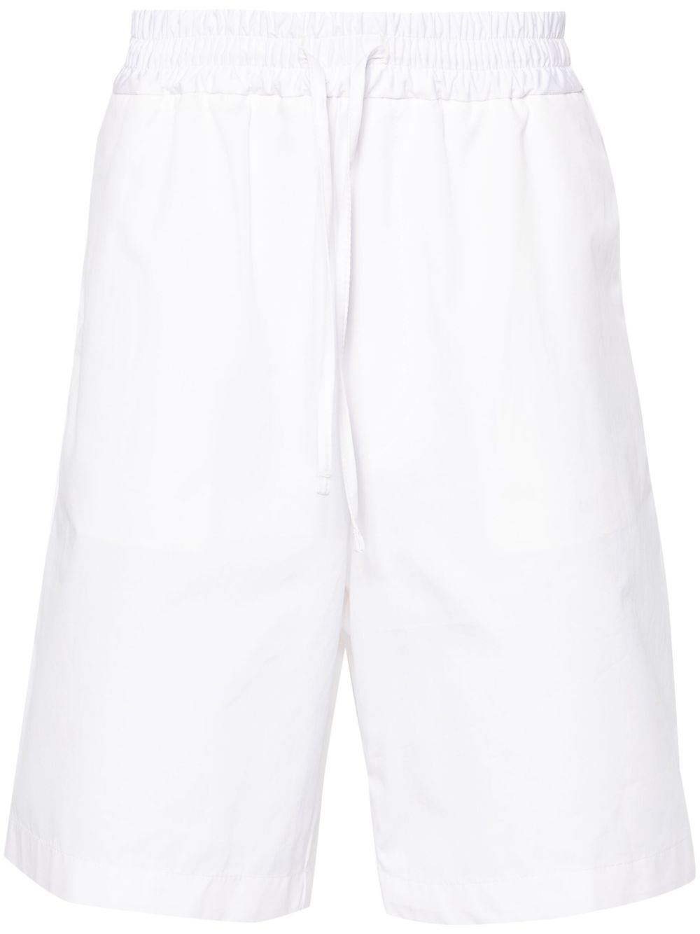 Lardini Poplin Cotton Shorts White Maison-Kitsune Men Bermuda Shorts