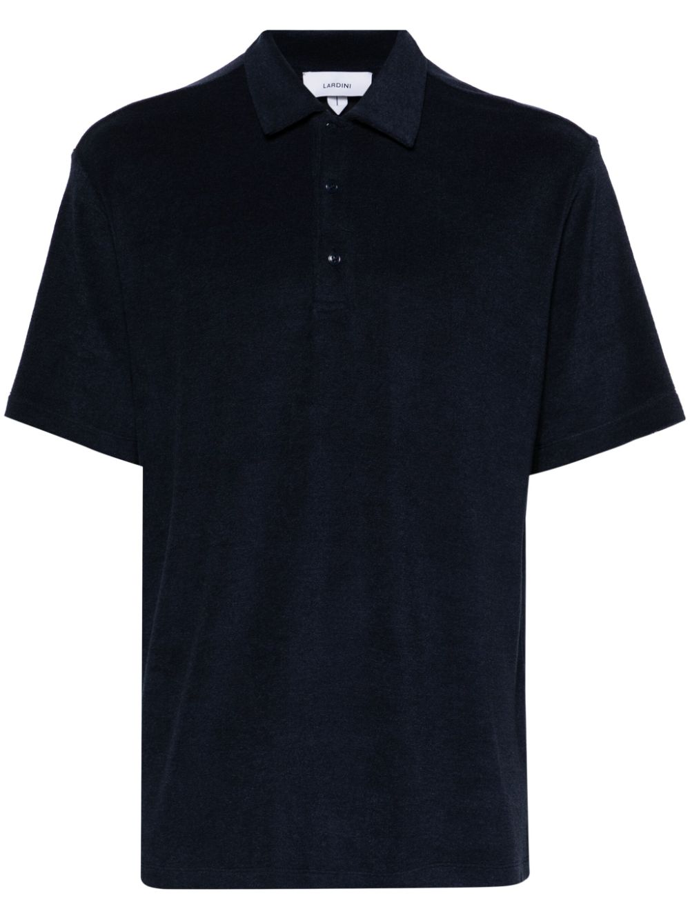 Lardini Towelling Polo Shirt Blue Maison-Kitsune Men Polo Shirts