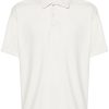 Lardini Towelling Polo Shirt White Men Polo Shirts Maison-Kitsune