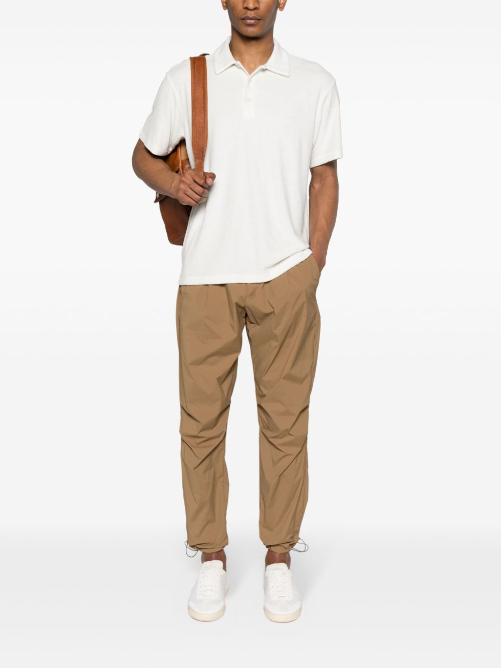 Lardini Towelling Polo Shirt White Men Polo Shirts Maison-Kitsune