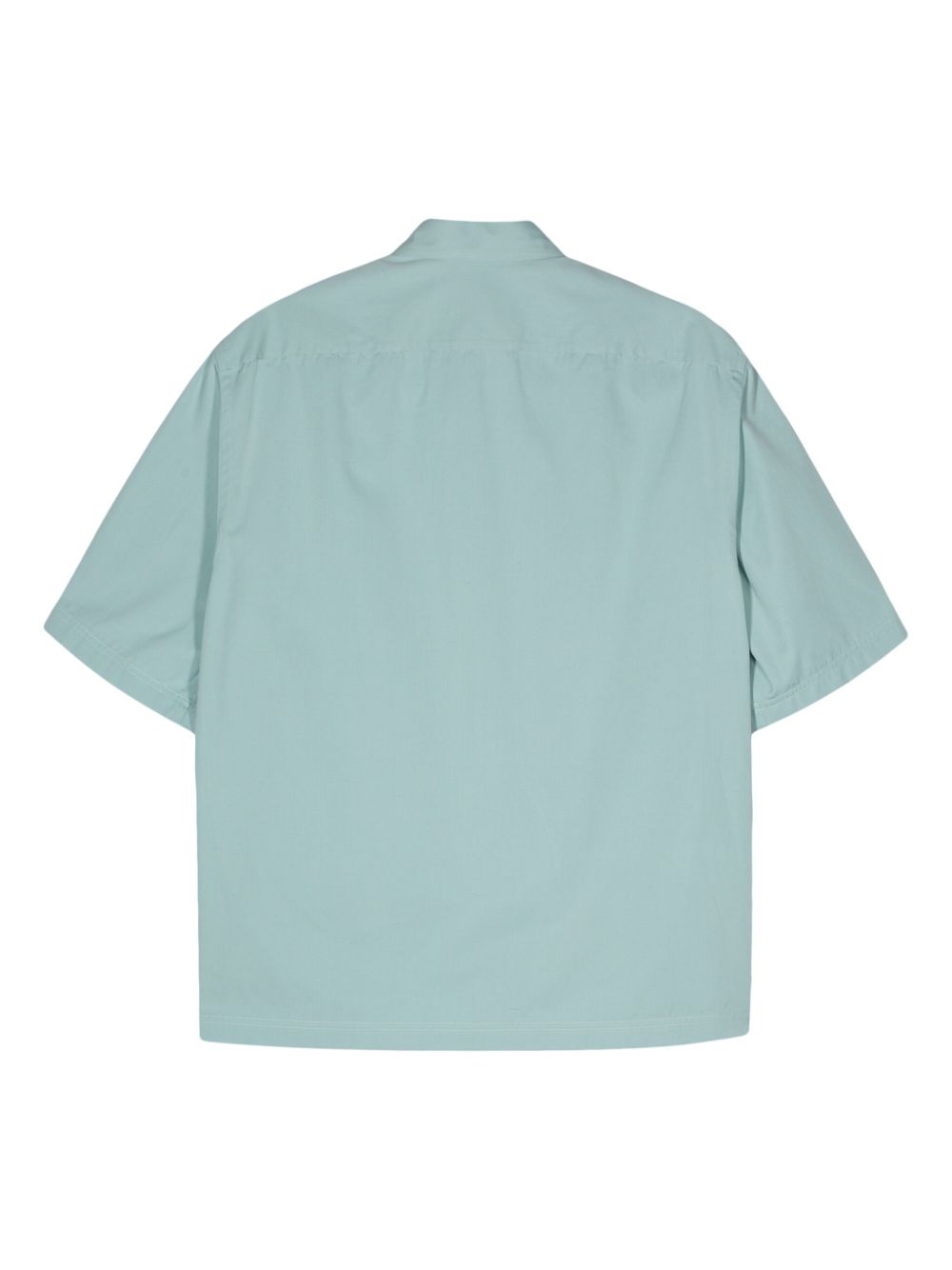 Lardini short-sleeve Cotton Shirt Blue Maison-Kitsune Men Shirts