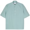 Lardini short-sleeve Cotton Shirt Blue Maison-Kitsune Men Shirts