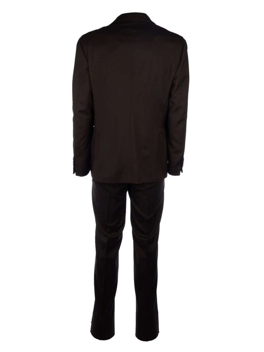 Maison-Kitsune Lardini Wool Suit Black Men Single Breasted Suits