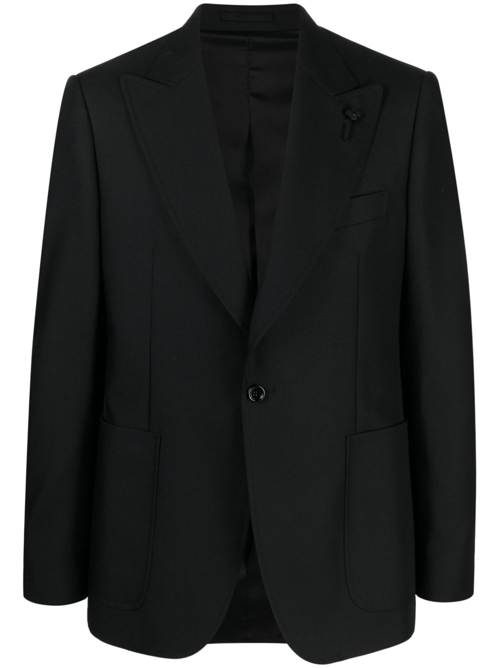Maison-Kitsune Lardini single-breasted Tailored Blazer Black Men Blazers