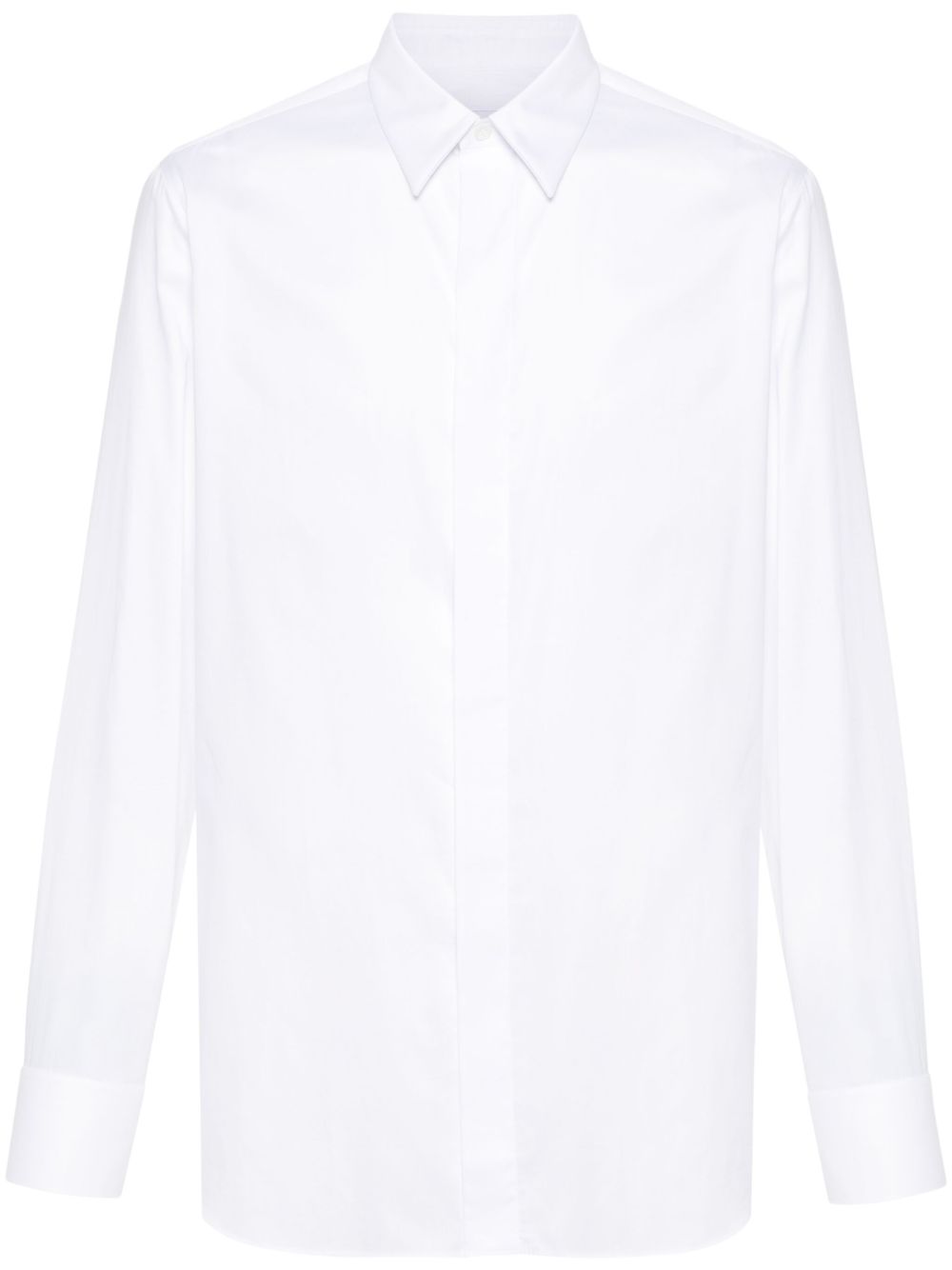 Maison-Kitsune Lardini Eqasher Cotton Shirt White Men Shirts
