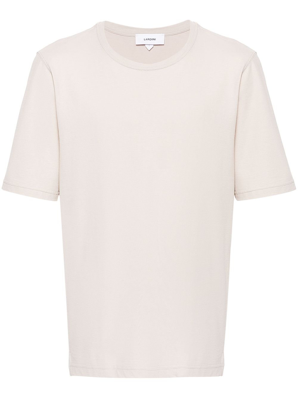 Maison-Kitsune T-Shirts Men Lardini crew-neck Cotton T-shirt Neutrals