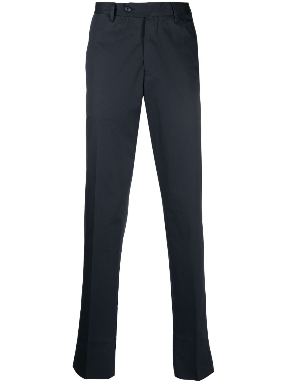 Men Tailored Pants Maison-Kitsune Lardini Tailored Cotton Blend Trousers Blue