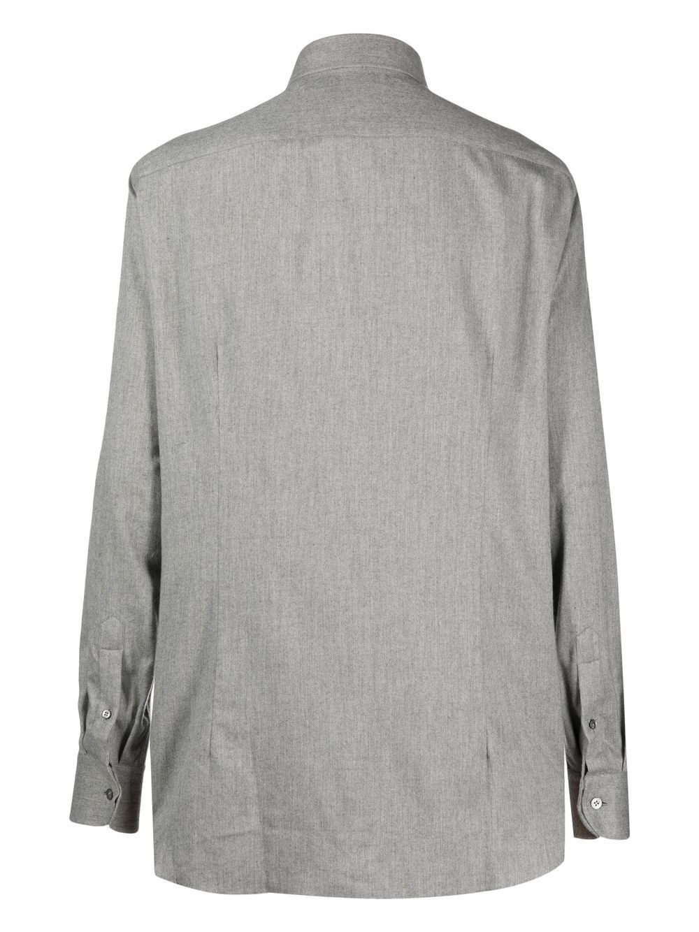 Lardini button-down Fitted Shirt Grey Men Shirts Maison-Kitsune
