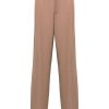 Lardini pleat-detail Trousers Brown Men Regular-Fit & Straight Leg Pants Maison-Kitsune