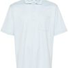 Maison-Kitsune Lardini patch-pocket Polo Shirt Blue Men Polo Shirts
