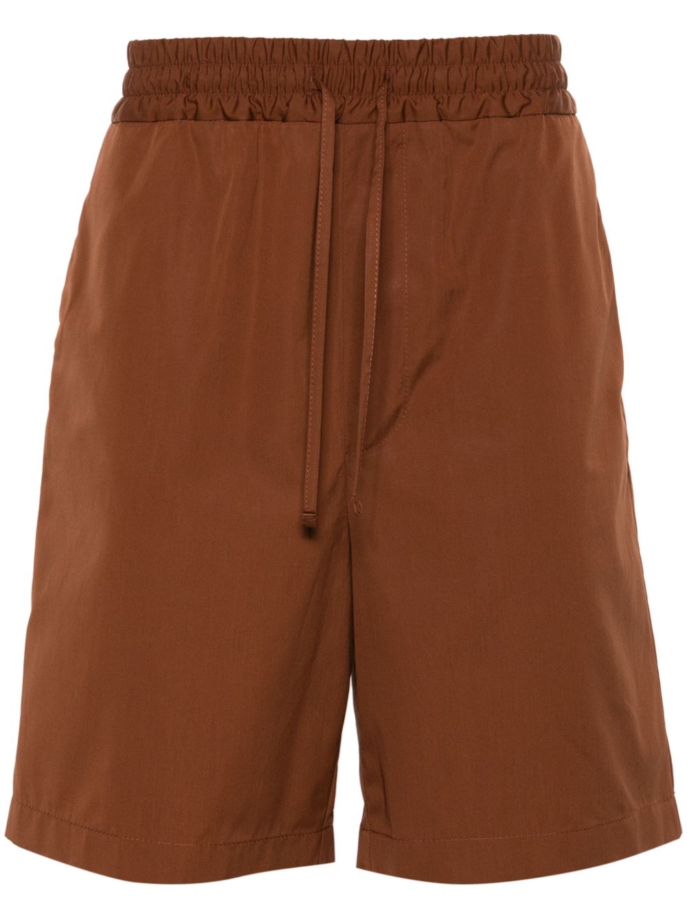 Lardini Cotton Bermuda Shorts Brown Maison-Kitsune Men Bermuda Shorts
