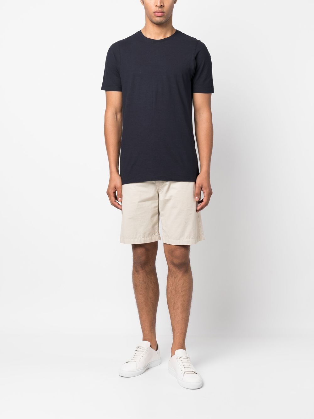 Lardini Jersey Cotton T-Shirt Blue Men T-Shirts Maison-Kitsune