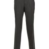 Maison-Kitsune Tailored Pants Men Lardini wool-blend Tailored Trousers Grey