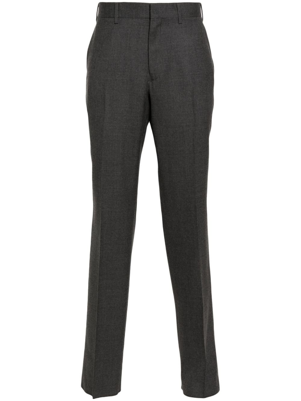 Maison-Kitsune Tailored Pants Men Lardini wool-blend Tailored Trousers Grey