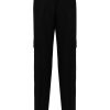 Maison-Kitsune Lardini straight-leg Flax Cargo Pants Black Men Regular-Fit & Straight Leg Pants
