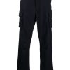 Maison-Kitsune Regular-Fit & Straight Leg Pants Men Lardini straight-leg wool-blend cargo-trousers Blue