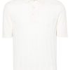 Lardini pointelle-knit Cotton Polo Shirt Neutrals Maison-Kitsune Men Polo Shirts