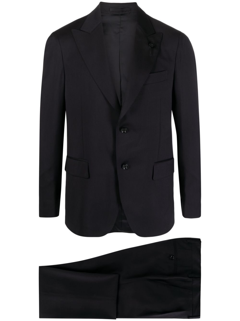 Lardini single-breasted two-piece Wool Suit Blue Maison-Kitsune Men Single Breasted Suits