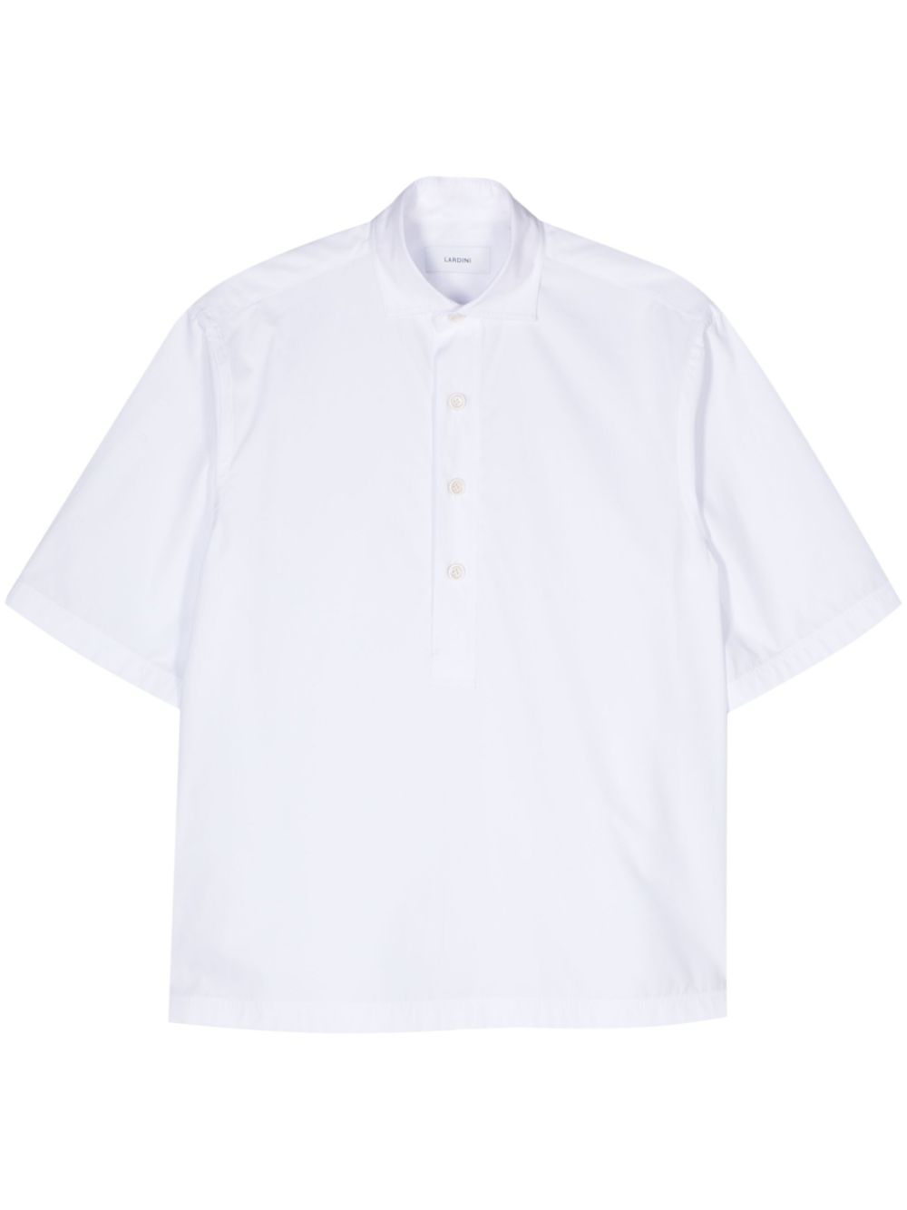 Lardini short-sleeve Poplin Shirt White Men Shirts Maison-Kitsune