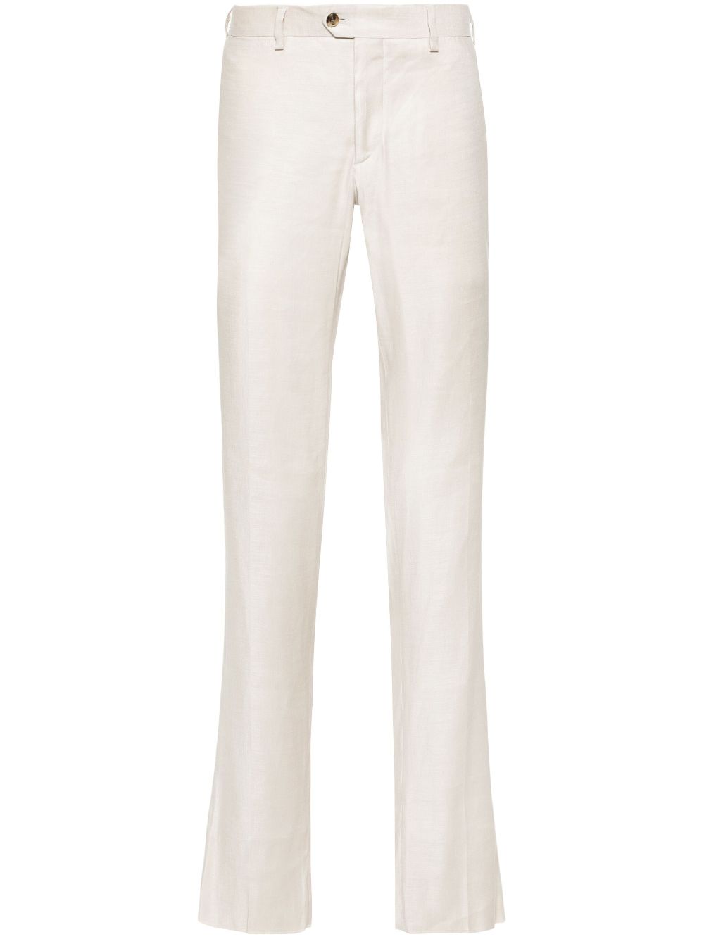 Lardini mid-rise tapered-leg Trousers Neutrals Men Tapered Pants Maison-Kitsune