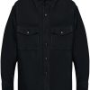 LEMAIRE long-sleeve Buttoned Jacket Black Maison-Kitsune Men Lightweight Jackets