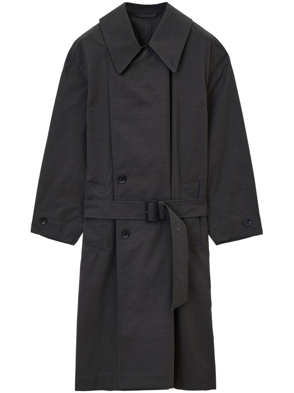 LEMAIRE Tibetan maxi-coat Brown Men Trench Coats Maison-Kitsune