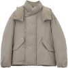 LEMAIRE Hooded Puffer Jacket Neutrals Maison-Kitsune Men Down Jackets