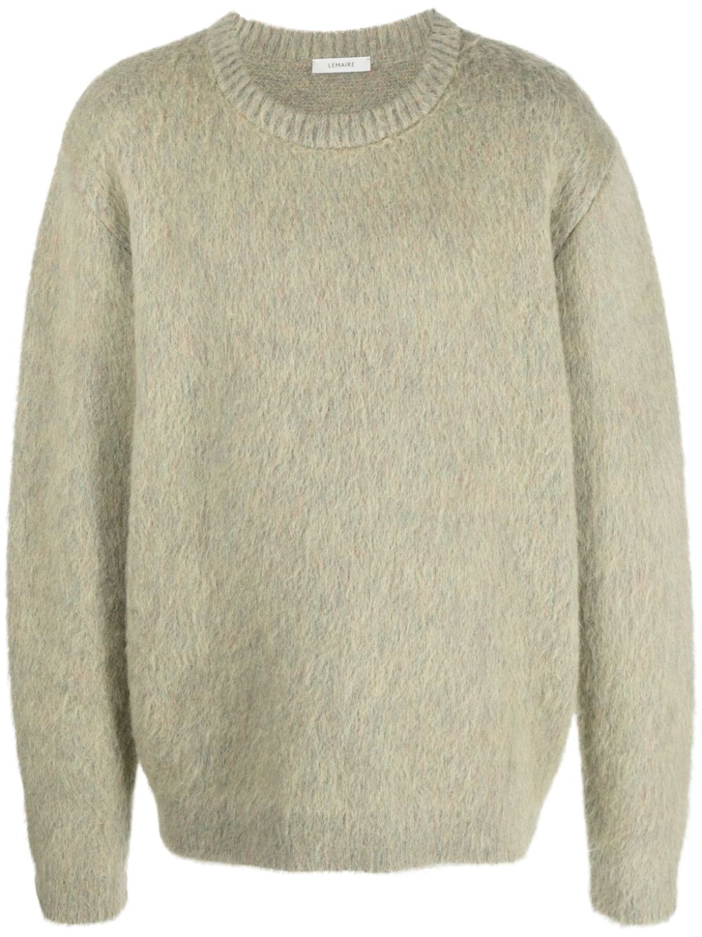 LEMAIRE crew-neck brushed-effect Jumper Neutrals Men Knitted Sweaters Maison-Kitsune