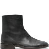 LEMAIRE Piped Zip Boots Black Maison-Kitsune Men Boots