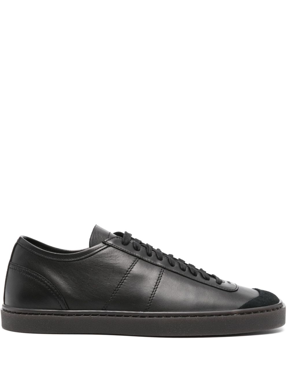 LEMAIRE Linoleum Leather Sneakers Black Maison-Kitsune Men Low-Tops
