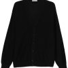 Men Cardigans Maison-Kitsune LEMAIRE Twisted Cardigan Black