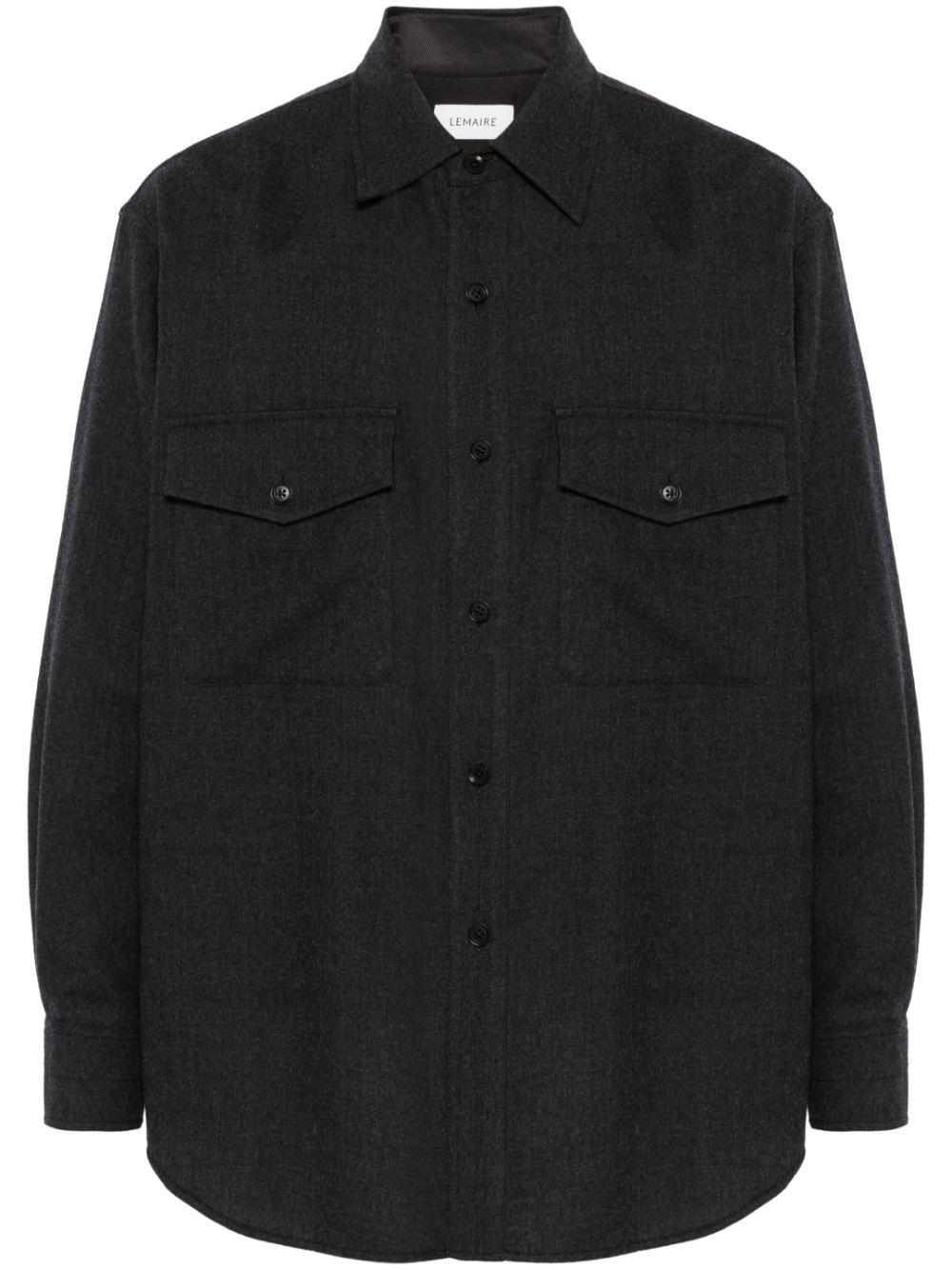 LEMAIRE virgin-wool Shirt Grey Maison-Kitsune Men Shirts