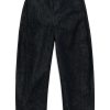 Maison-Kitsune Tapered Jeans Men LEMAIRE Belted Pants Blue