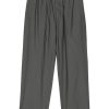 Men Regular-Fit & Straight Leg Pants Maison-Kitsune LEMAIRE straight-leg Poplin Trousers Grey