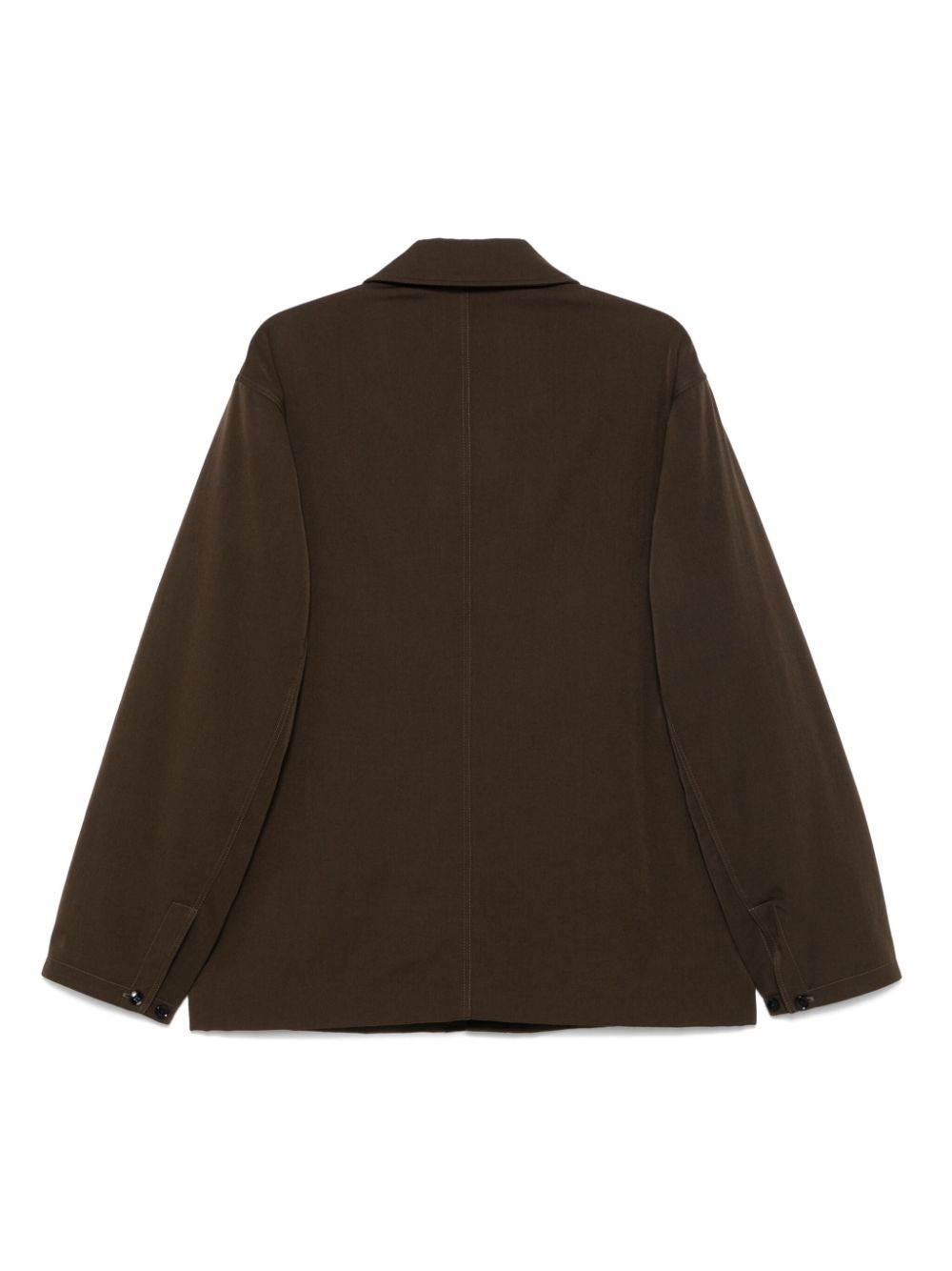 LEMAIRE Wool Shirt Jacket Brown Maison-Kitsune Men Shirt Jackets