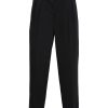 LEMAIRE pleat-detail Tailored Trousers Black Maison-Kitsune Men Tailored Pants