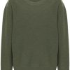 Men Knitted Sweaters Maison-Kitsune LEMAIRE round-neck Wool Jumper Green