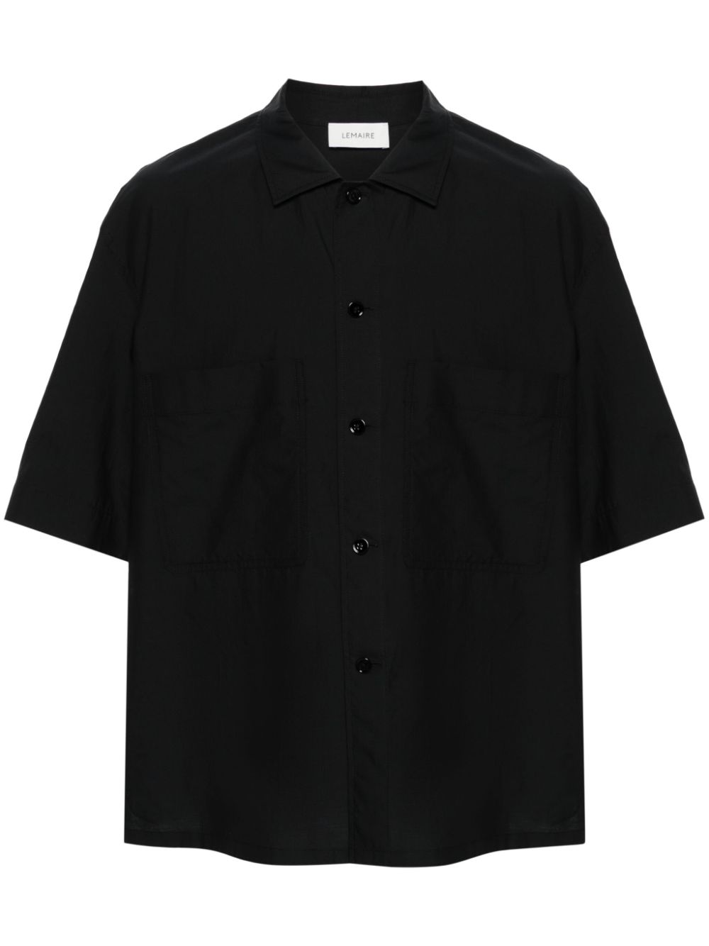 LEMAIRE short-sleeve Shirt Black Maison-Kitsune Men Shirts