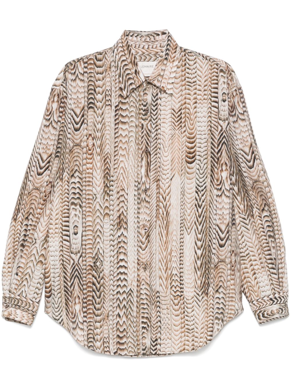 Maison-Kitsune Shirts Men LEMAIRE Printed Shirt Neutrals