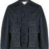 LEMAIRE Denim Shirt Jacket Blue Maison-Kitsune Men Shirt Jackets