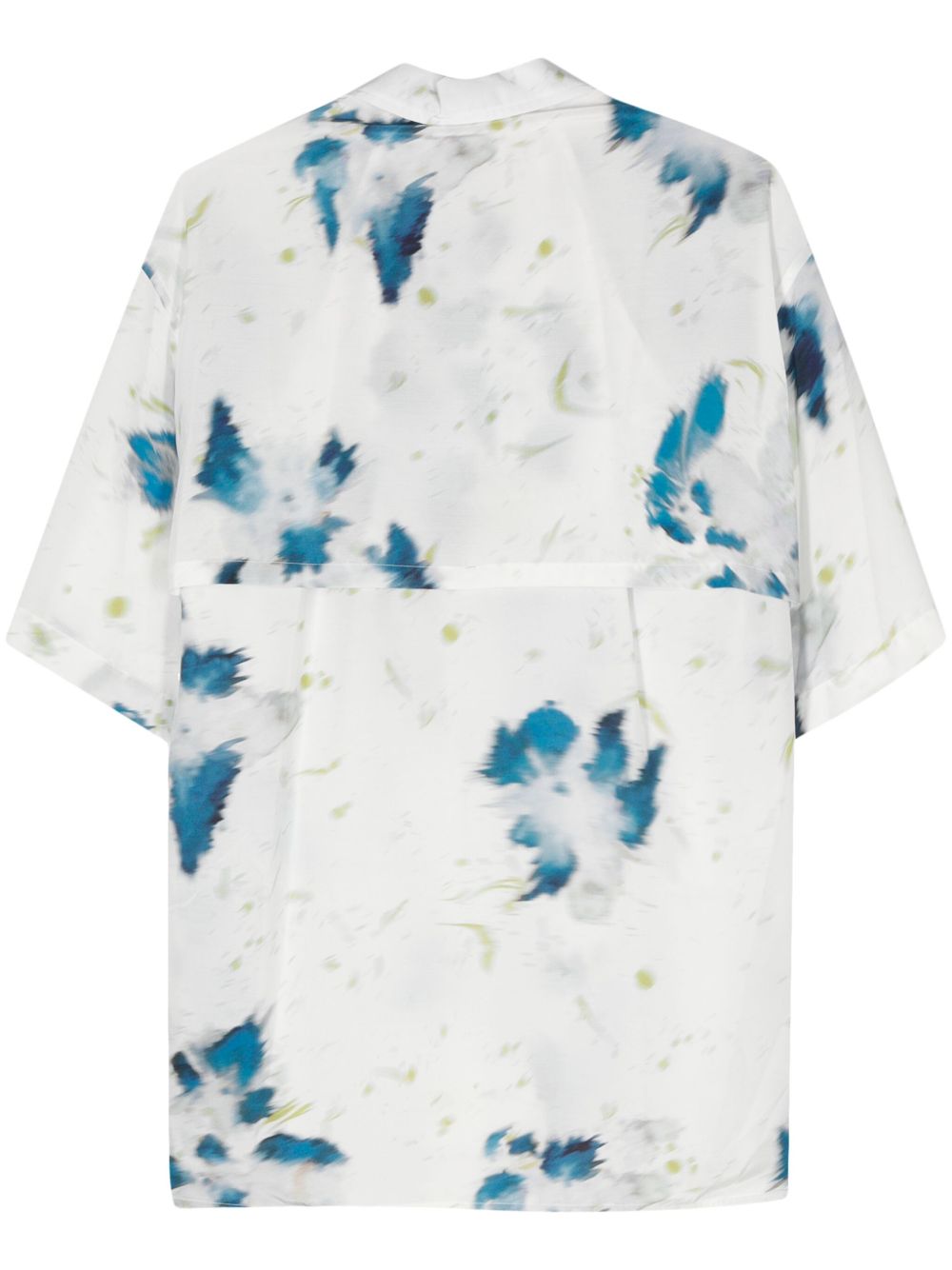 LEMAIRE floral-print Shirt White Men Shirts Maison-Kitsune