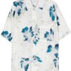 LEMAIRE floral-print Shirt White Men Shirts Maison-Kitsune