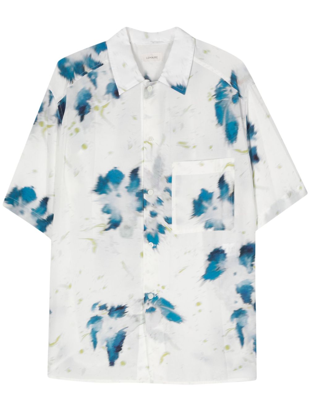 LEMAIRE floral-print Shirt White Men Shirts Maison-Kitsune