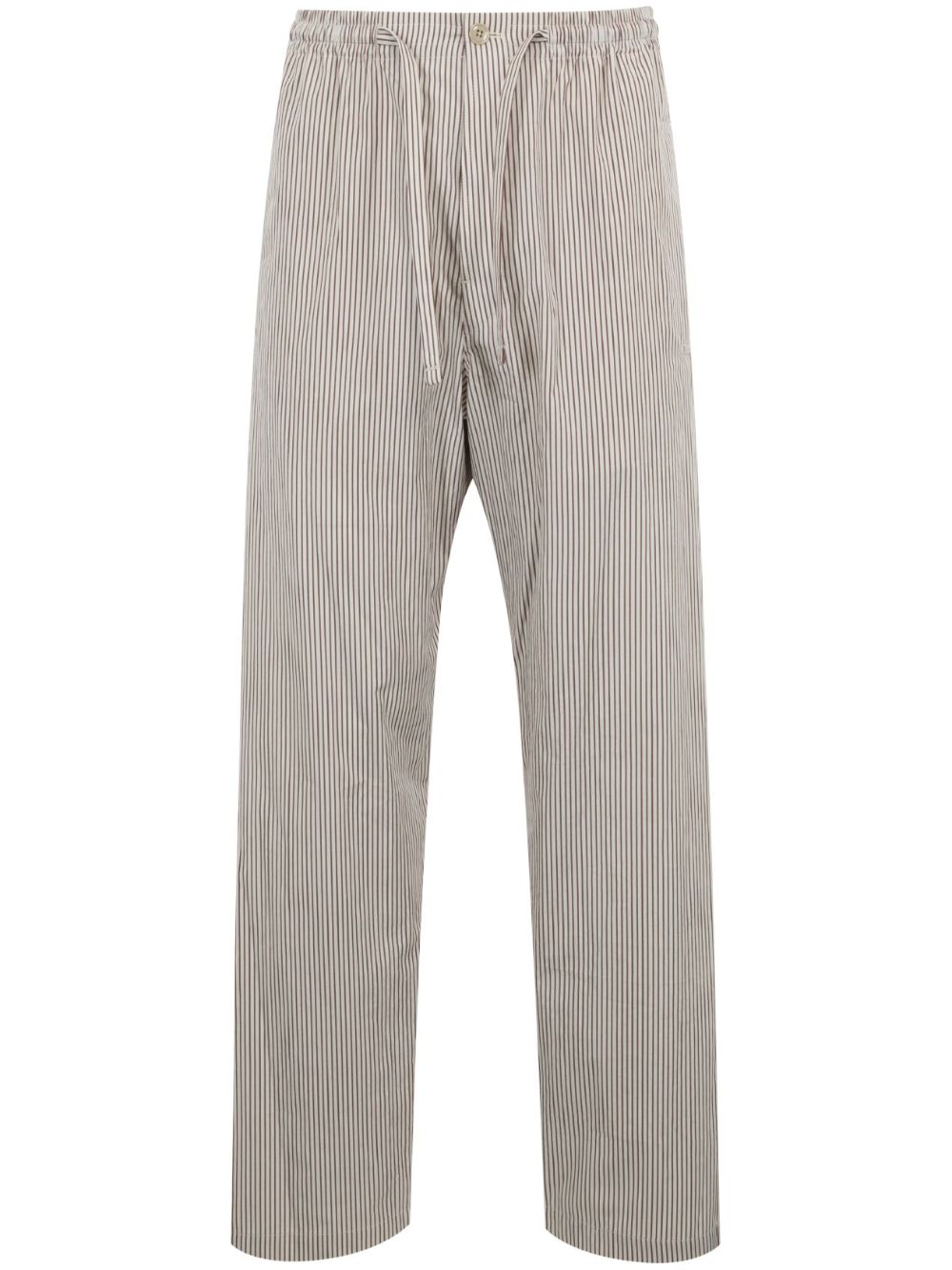 Maison-Kitsune Regular-Fit & Straight Leg Pants Men LEMAIRE Taekwondo Straight Trousers Neutrals