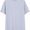 Men T-Shirts Maison-Kitsune LEMAIRE short-sleeve Cotton T-shirt Grey