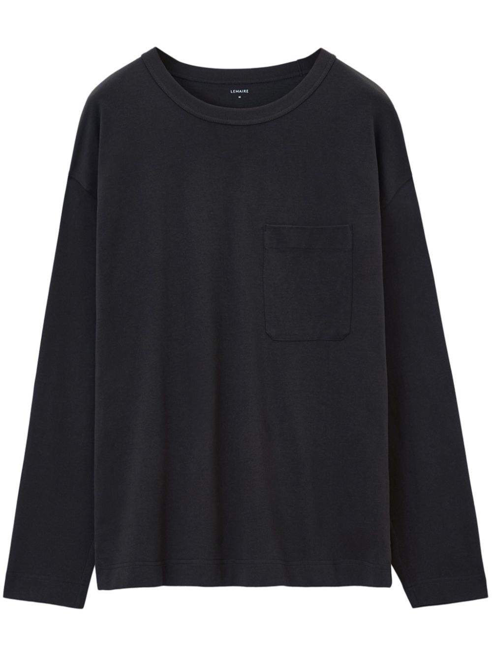 Maison-Kitsune LEMAIRE crew-neck long-sleeve T-shirt Brown Men T-Shirts