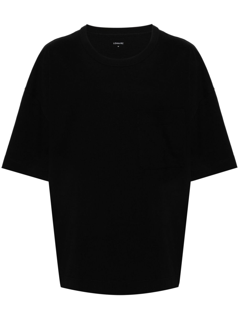 LEMAIRE Chest patch-pocket T-shirt Black Maison-Kitsune Men T-Shirts