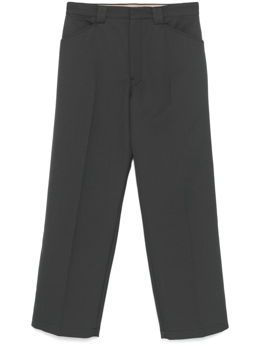Maison-Kitsune Regular-Fit & Straight Leg Pants Men LEMAIRE straight-leg Trousers Grey